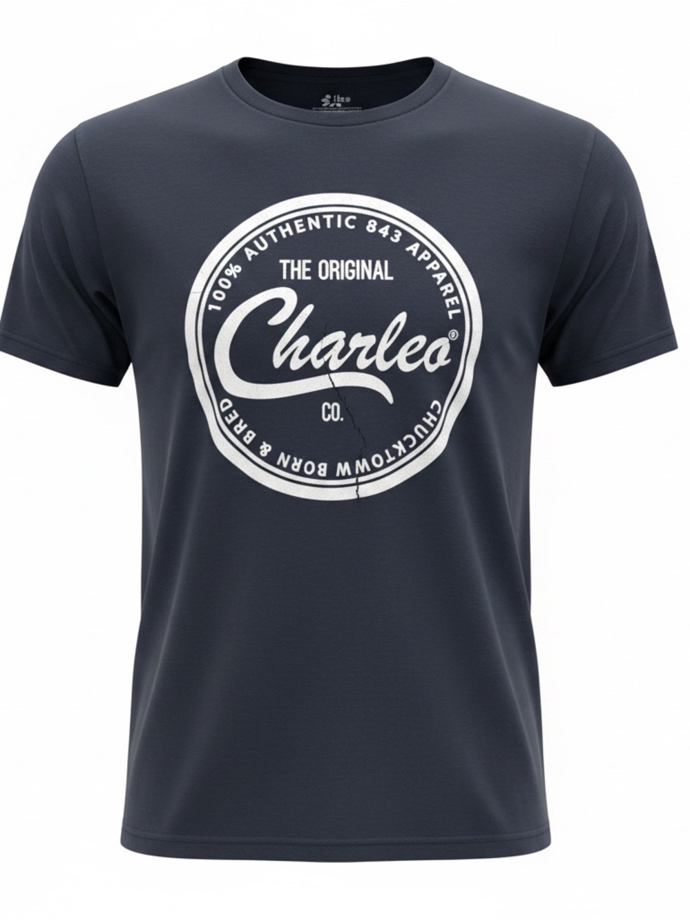 The Original Charleo Co. graphic Crew Neck T-Shirt PTP 21”, 28”L
